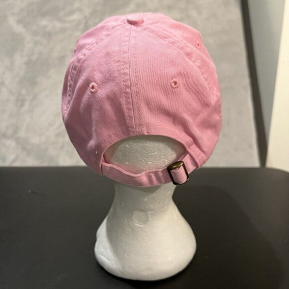Timberland Hat Women's One Size Adjustable Pink Logo Strapback Cap - Picture 4 of 8